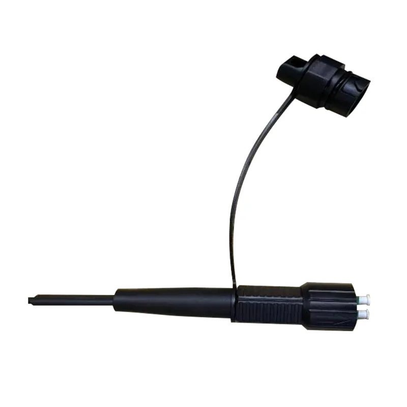Duplex LC/UPC Waterdichte ronde kabel Optische vezel Patch koorden (Accord Mini DLC -connector)