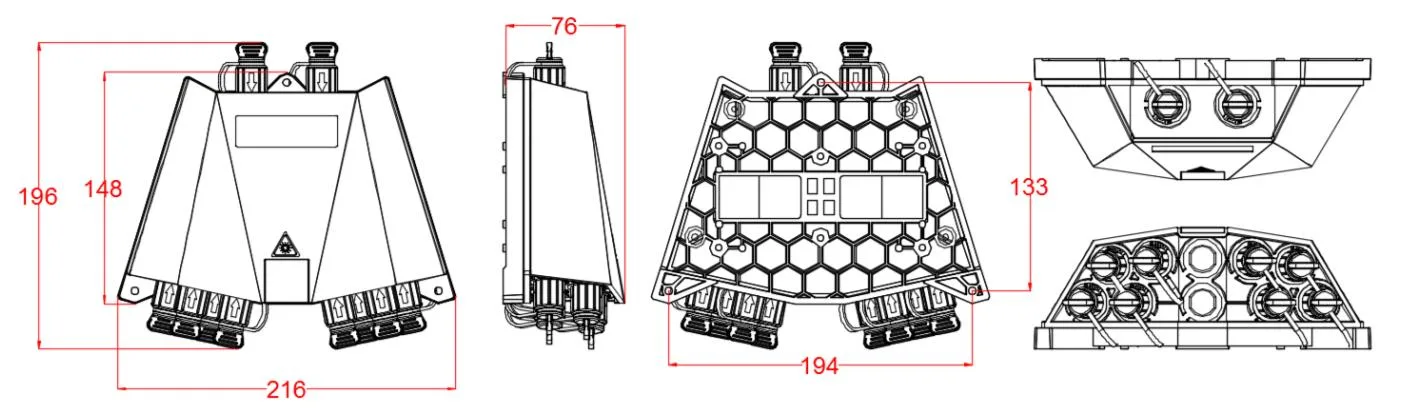 Pre-connectorized Fiber Optic Cable Distribution Box GFS-008-013C