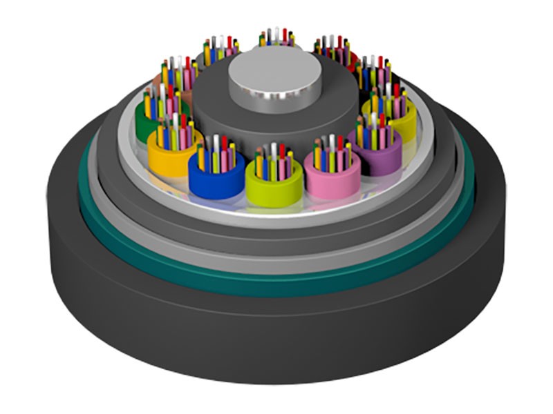 Losse buis gestrande versterkte kern gepantserde vlamvertragende glasvezelkabel GYTZA53